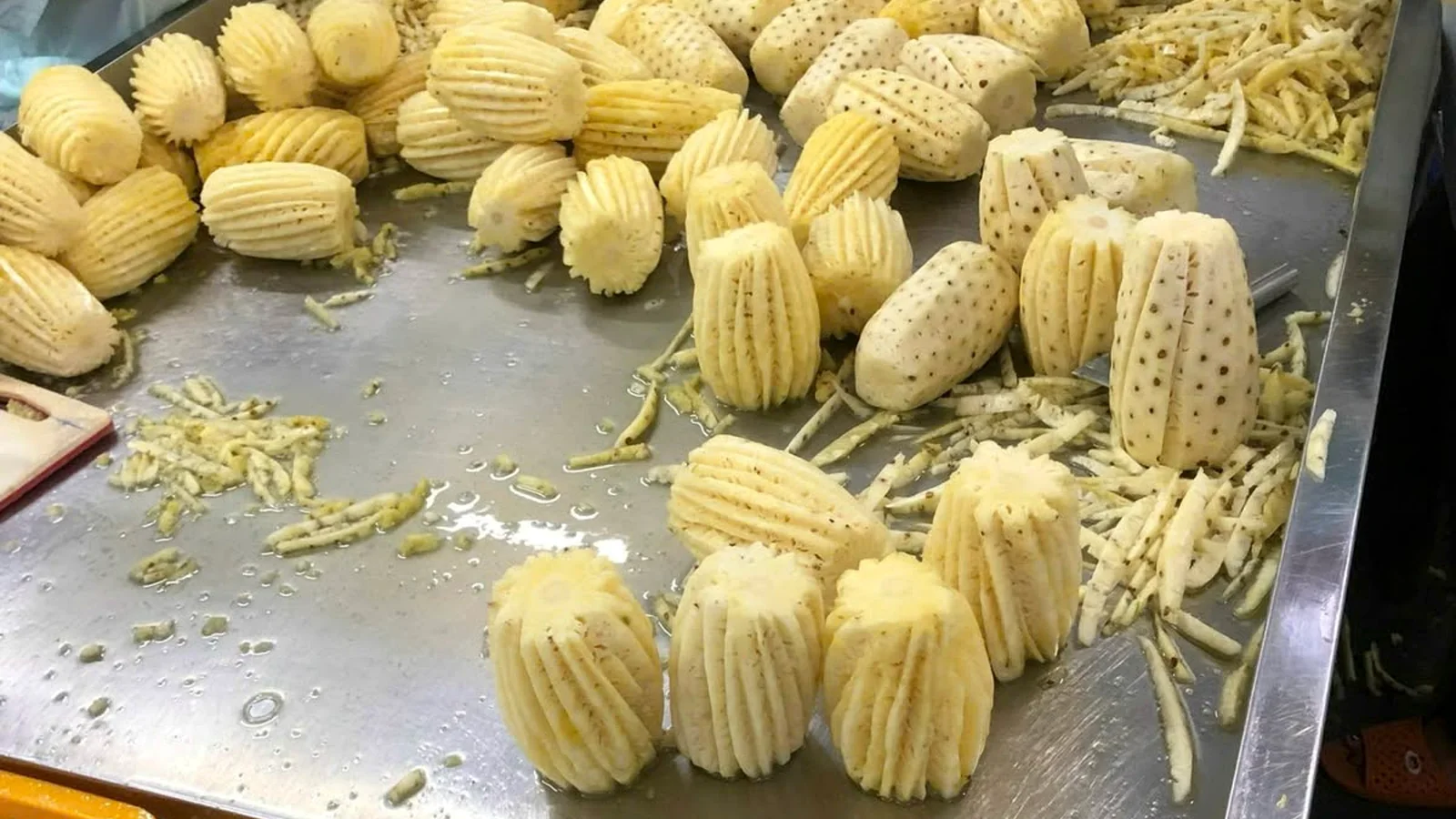 Pineapple preparation in production