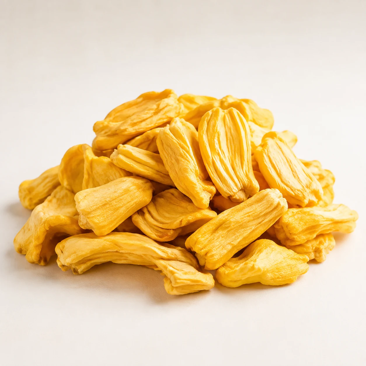 Golden Vietnamese dried jackfruit pieces
