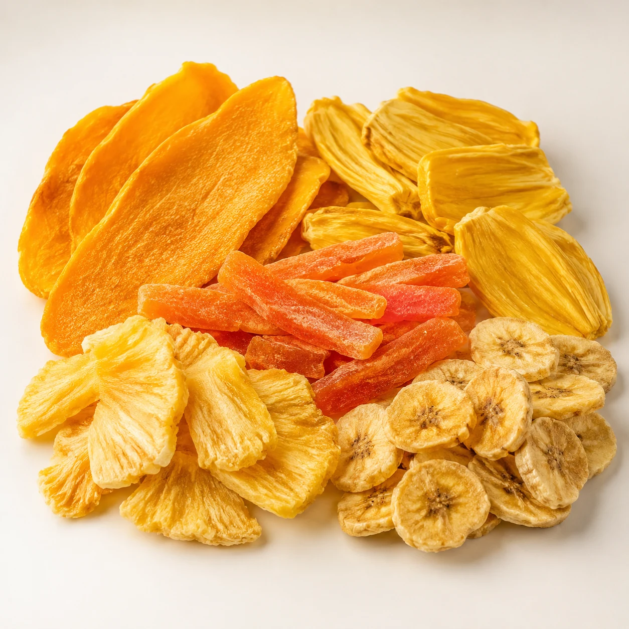 Assortment of Vietnamese dried tropical fruits